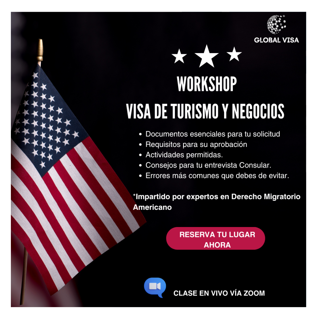Workshop tramitación profesional de visas de turismo y negocios